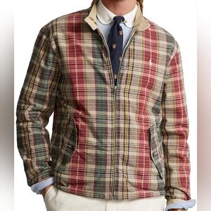 Polo Ralph Lauren Tan/Plaid Reversible Harrington Jacket